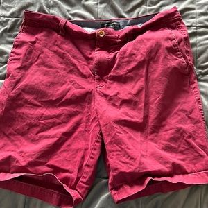 34 burgundy banana republic shorts